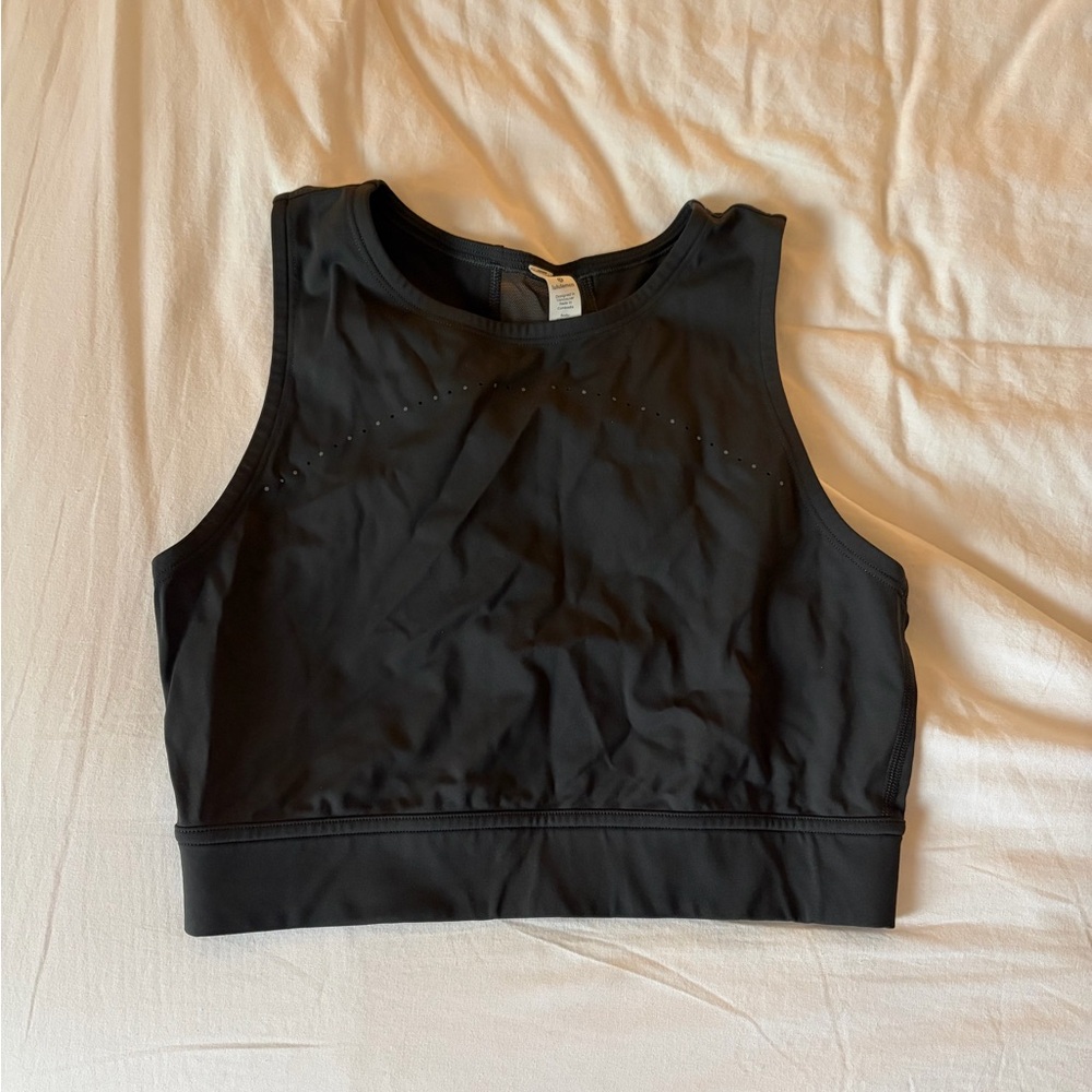 Grey lululemon crop